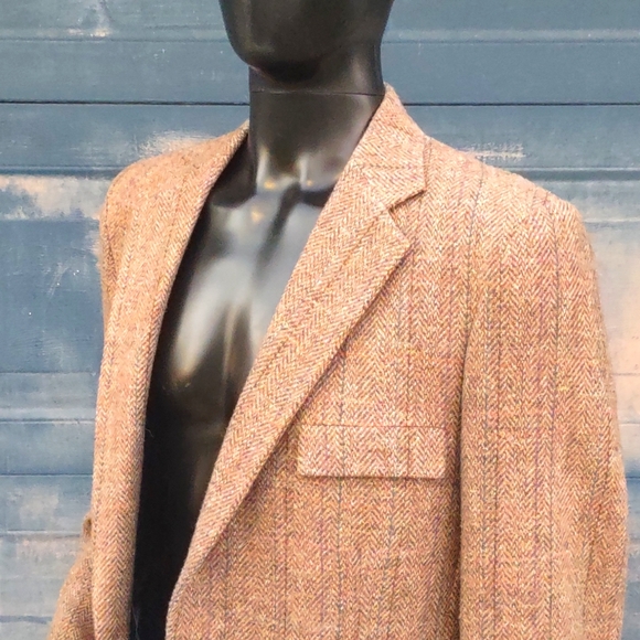 DAVID HUNTER MEN'S PURE WOOL 🦙 LUXURY TWEED BLAZER - Picture 11 of 17